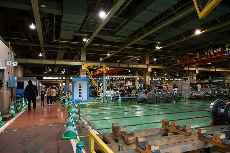 コースが設定されていた台車検修場