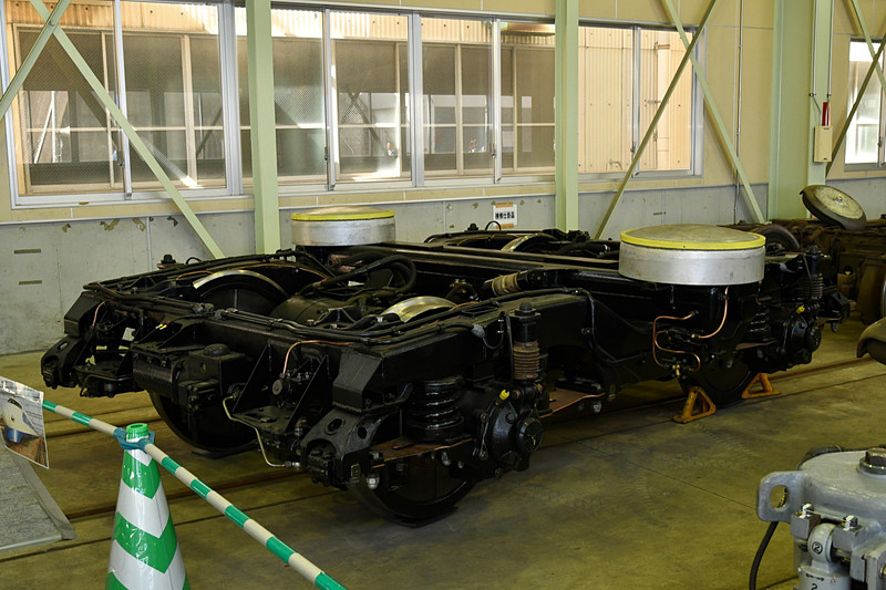 0系の台車が展示されていた