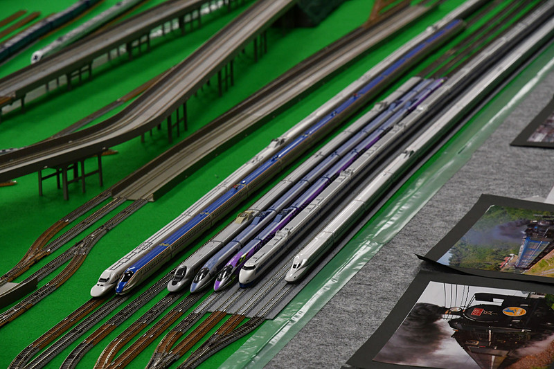 九州大学鉄道研究同好会による大型のジオラマ