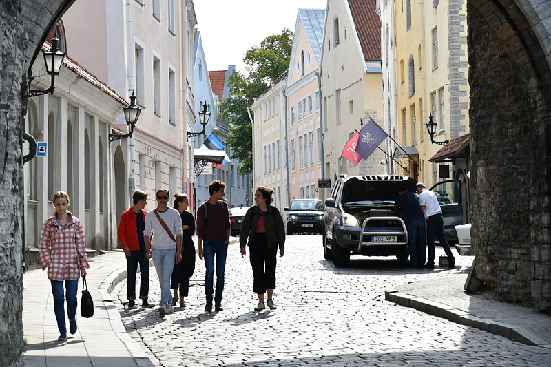 長い城壁の北門にあたる「スール・ランナ門」は砲塔や牢獄の役割も兼ねていた。中には「エストニア海洋博物館」があるが見学は2019年に再開するとのこと。その形状から「ふとっちょマルガレータ」と呼ばれる