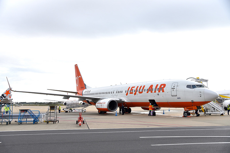 成田空港に到着した7C1119便