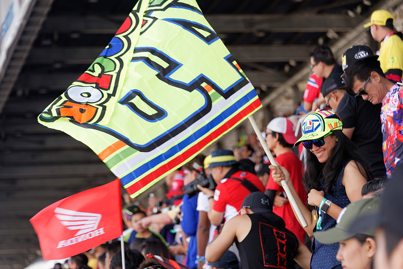 ロッシ選手のファンはタイでも多いようだ