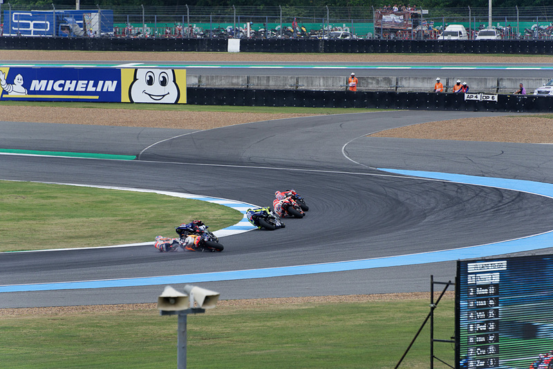 今シーズン限りの引退を表明しているホンダのダニ・ペドロサ選手。5コーナーで転倒してしまった