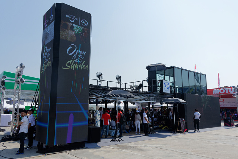 レース会場にはタイ国政府観光庁のブースも
