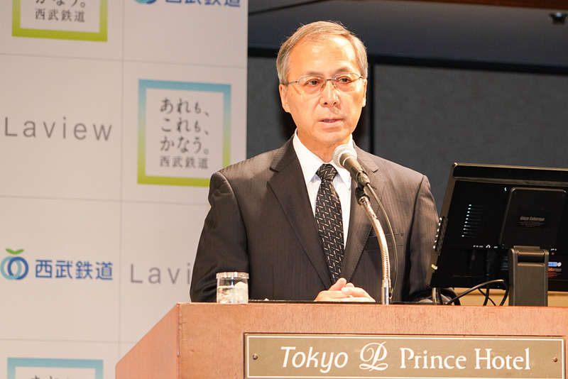 西武鉄道株式会社 代表取締役社長 若林久氏