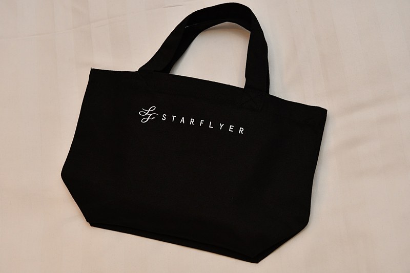 小型のトートバッグの中には、モデルプレーン、風呂敷、バゲージストラップが封入されていた