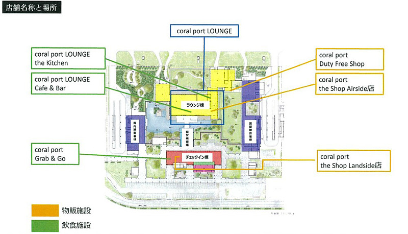 店舗の名称と位置