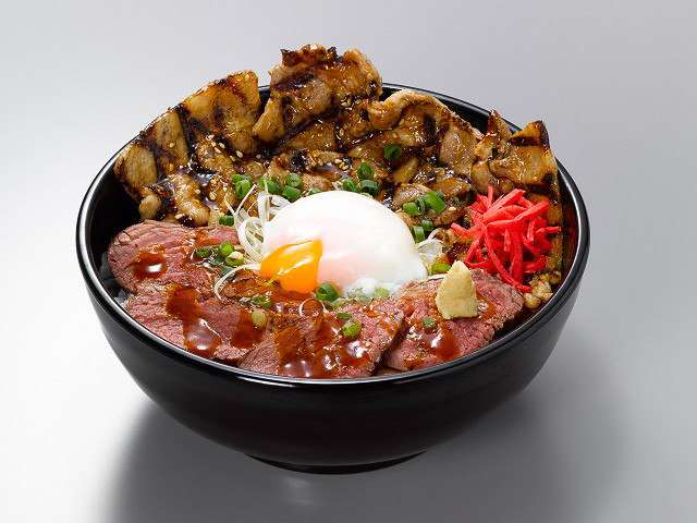 炙亭 とんぎゅうの「とんぎゅう丼（温玉乗せ）」（1380円）