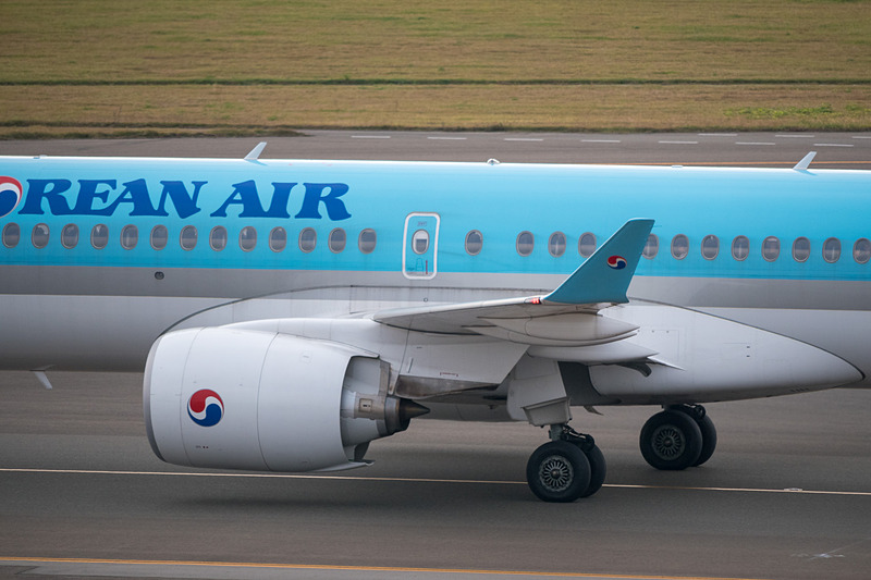 釜山発のKE753便がセントレアに到着