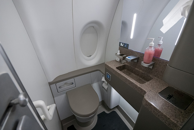 ポートサイド（右舷側）後方のラバトリー