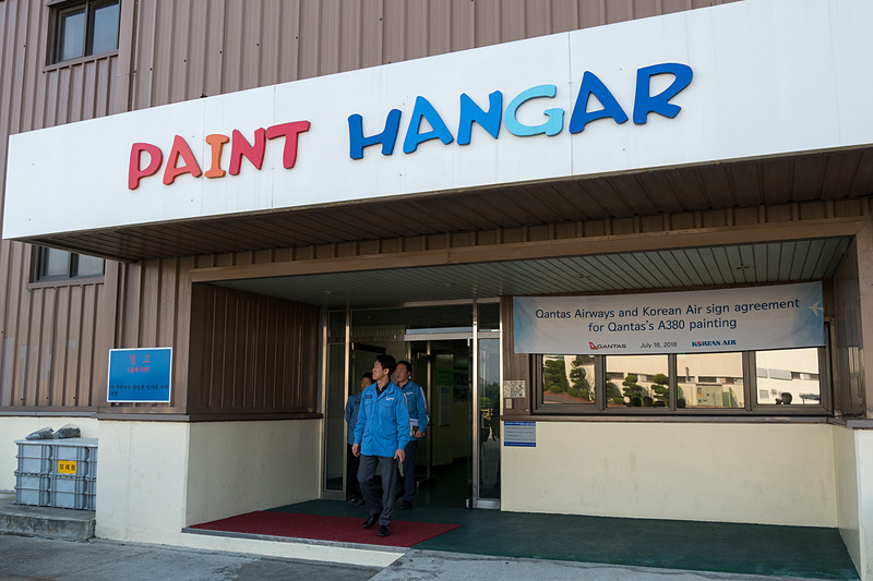 塗装ハンガーの出入り口