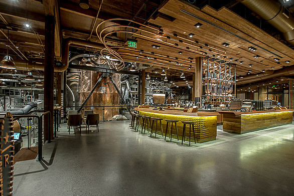 スターバックス リザーブ ロースタリーは焙煎工場を併設したスターバックスの高級コンセプト店舗