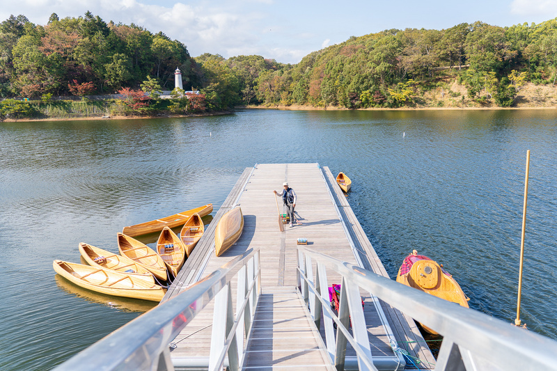カヌー乗り場となっている桟橋