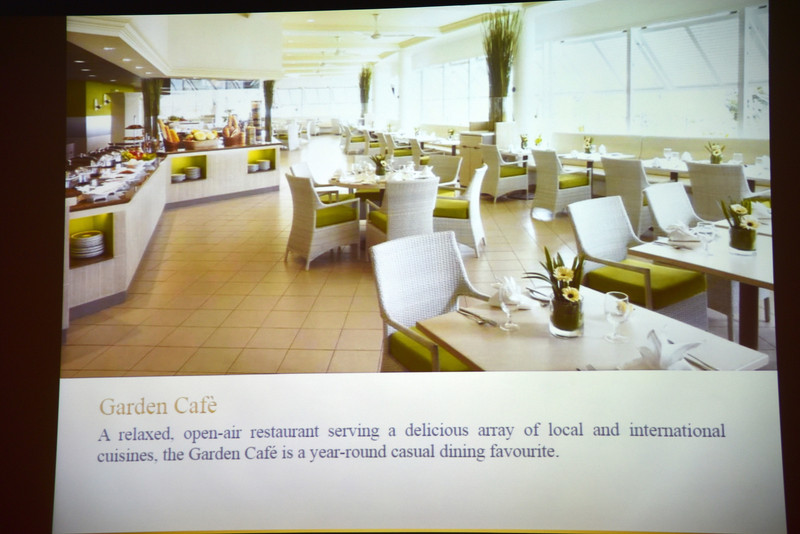 朝食会場の「Garden Cafe」