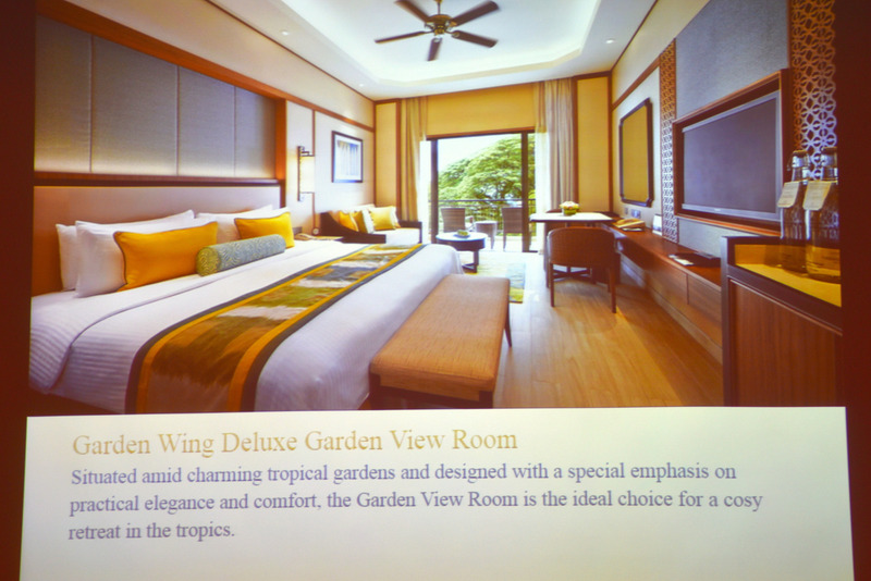 ボトムカテゴリーの「Garden Wing Delux Garden View Room」は42m<sup>2</sup>で大きめ