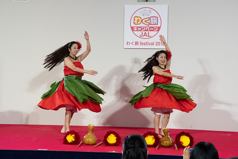 JALはセントレアで「JALわく旅フェス2018 in セントレア」を11月18日まで開催。フラなどステージでの各種プログラムも豊富