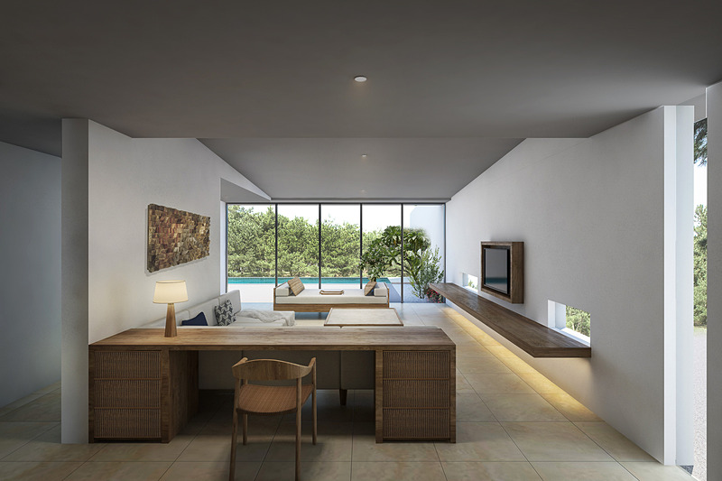 1棟独立のヴィラタイプを中心とした41の客室で、ほぼすべての棟にプライベートプールを備え、専属のバトラーが滞在をサポートする