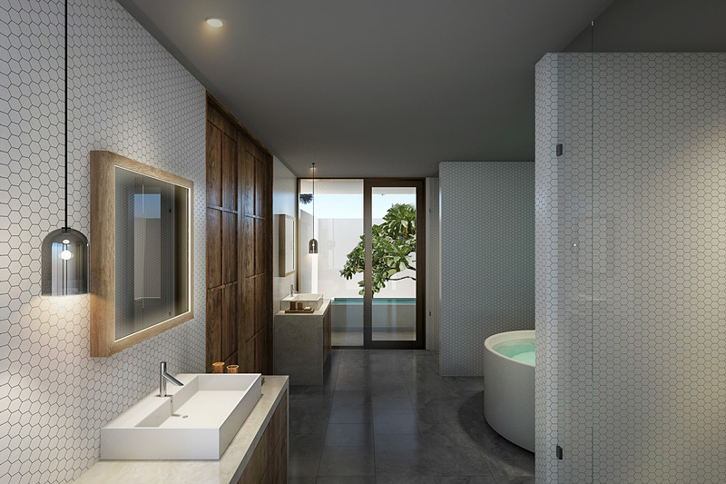 1棟独立のヴィラタイプを中心とした41の客室で、ほぼすべての棟にプライベートプールを備え、専属のバトラーが滞在をサポートする