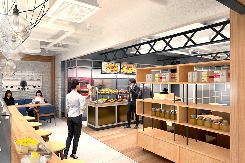 「ANA Hangar bay Cafe by PABLO」の店内イメージ
