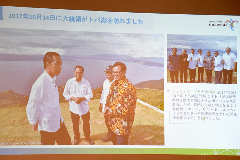 2017年10月には大統領がトバ湖を訪問