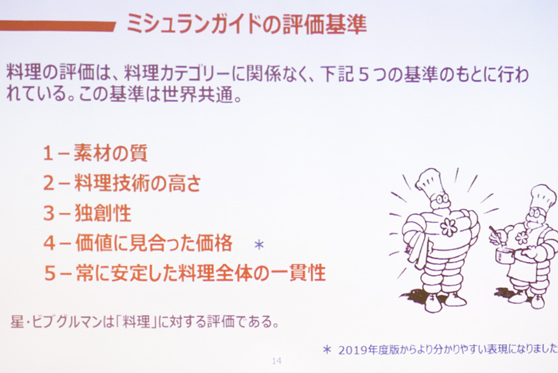 ミシュランガイドの評価基準
