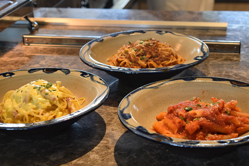 3種類のパスタ。こちらもオーダーしてから作ってくれる