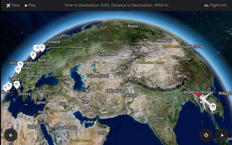 米Betria Interactiveが3D表示のインタラクティブなフライトマップ「FlightPath3D」の導入航空会社が50社に達したことを発表（画像：FlightPath3D）