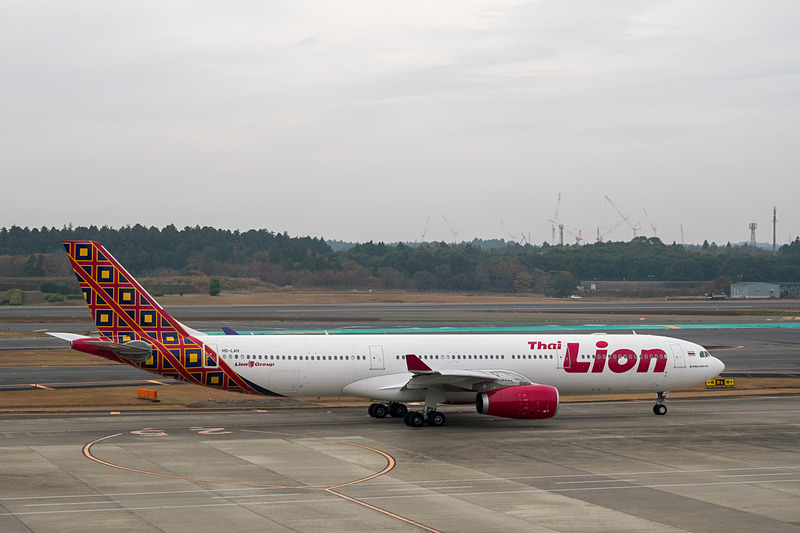 タイ ライオンエアのエアバス A330-300型機。初便には登録記号「HS-LAH」の機体が使用された