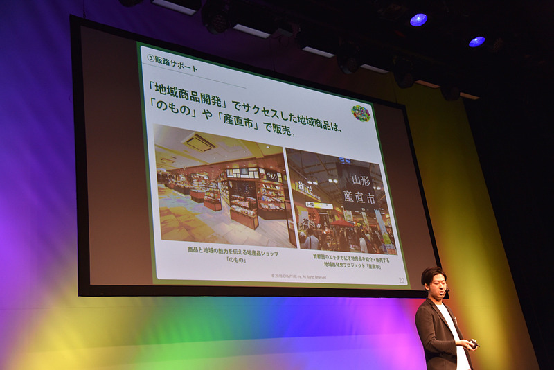 JR東日本の車両内や実店舗でプロジェクトや開発した商品をPR
