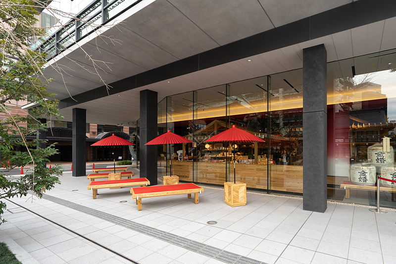 ちょっとした休憩スペースも設けられていた