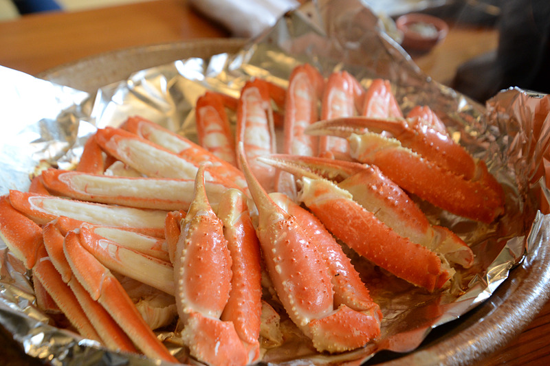 松葉ガニ陶板焼