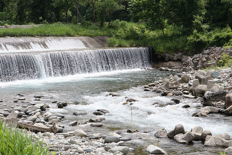 中津川の河川敷にも立ち寄ってみました。ここは人工的に整備された場所ですが、30万年後はどんな姿をしているのでしょうね