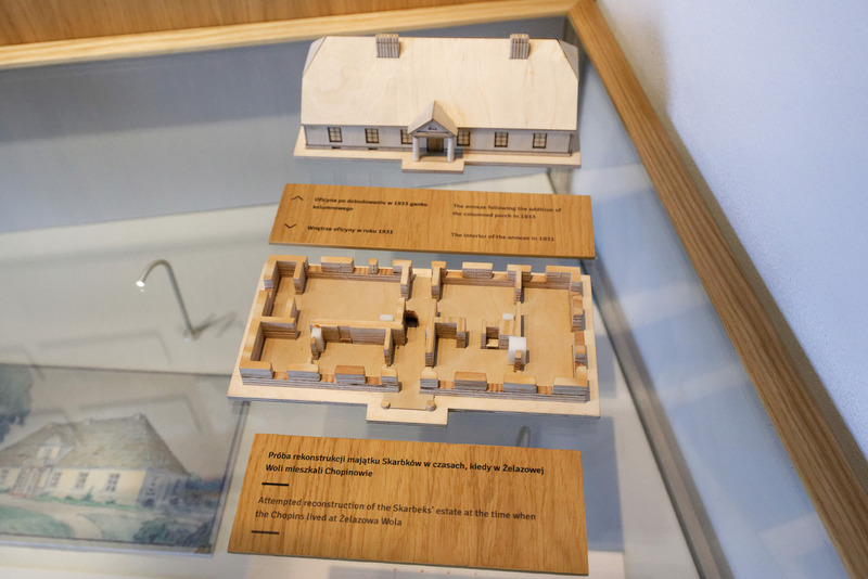 家族の肖像画と、何度か改築したときの間取りの1つ