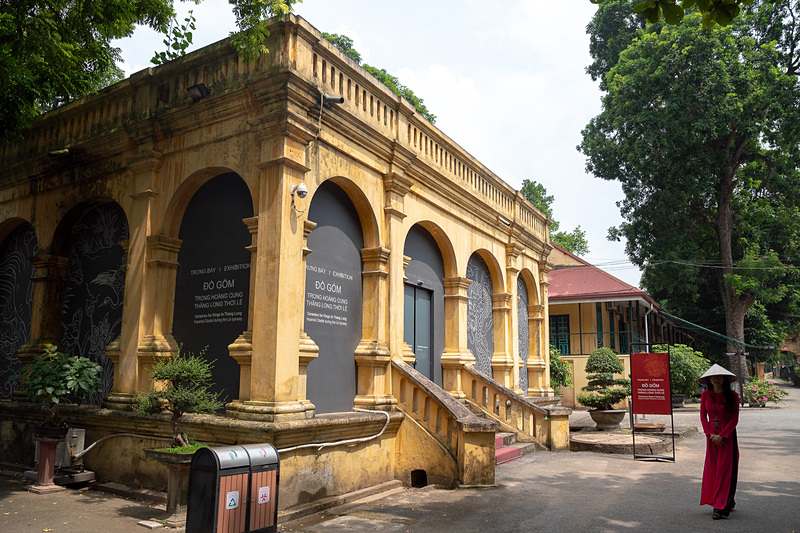 タンロン遺跡での発掘品を展示する博物館