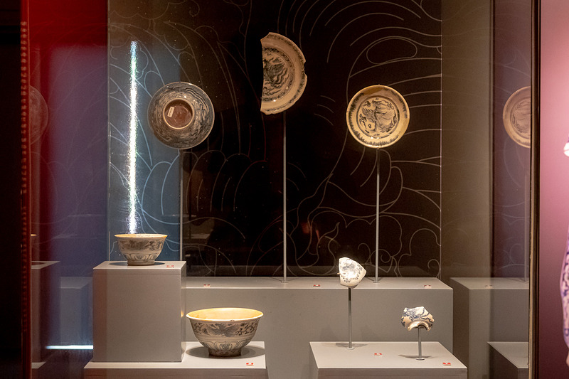 タンロン遺跡での発掘品を展示する博物館