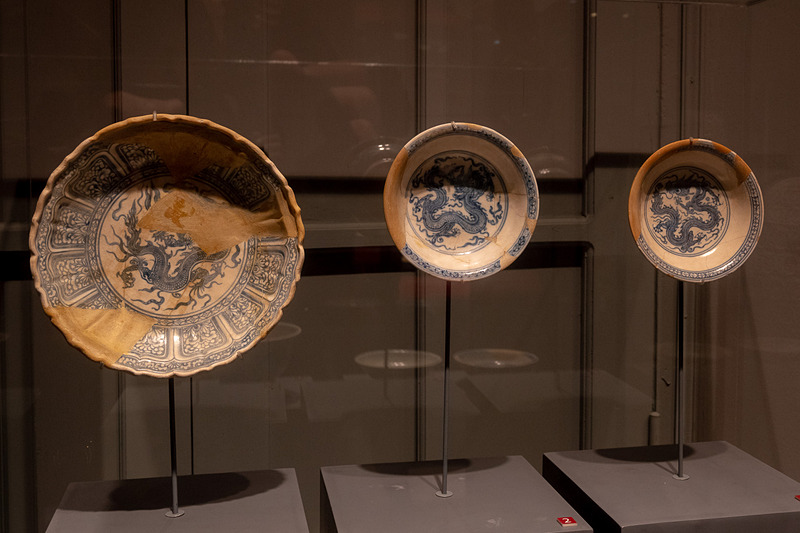 タンロン遺跡での発掘品を展示する博物館