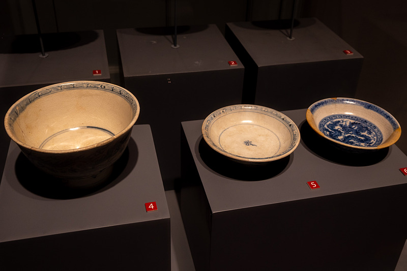 タンロン遺跡での発掘品を展示する博物館