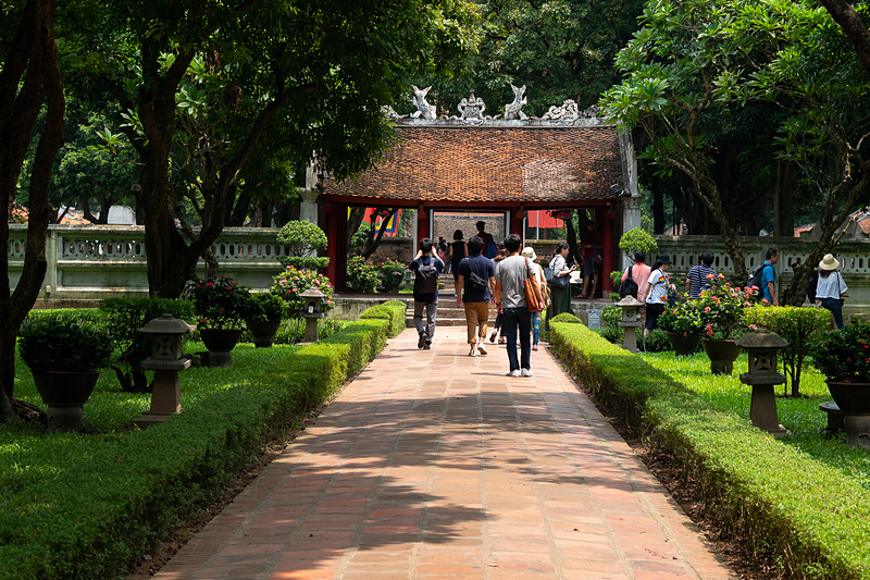 五行にちなんで5つの区画に分けられる文廟
