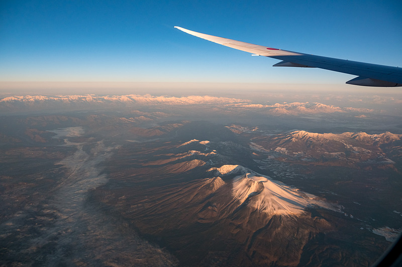 その後は北東へ向かう。眼下に浅間山