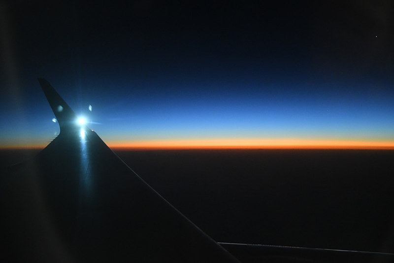 6時30分ごろの西の空の様子