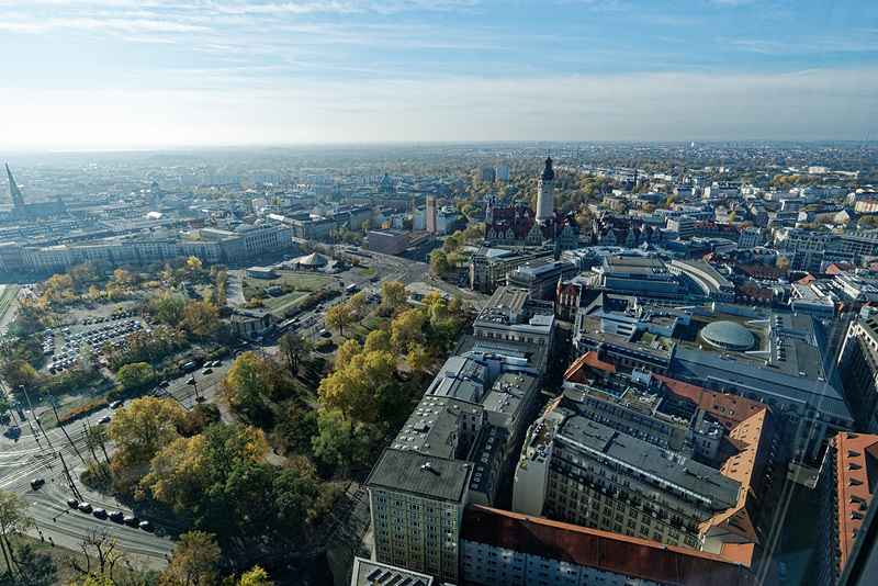 ライプツィヒの街並み