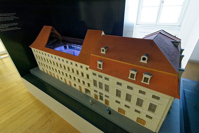 1781年に完成したゲヴァントハウスの模型