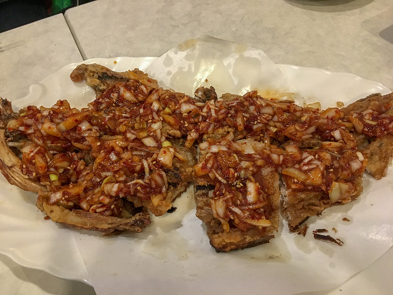 白味魚揚げ韓国風