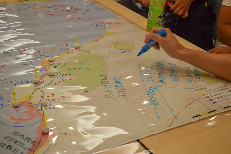 話し合ったこと、気付いたことをどんどん書き込んでいった