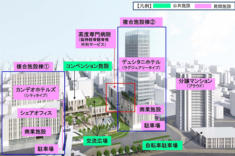 「宇都宮駅東口地区整備事業」を締結。「デュシタニ」「カンデオホテルズ」などのホテルや「プラウド」ブランドのマンションなどが整備される