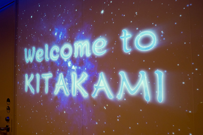 エントランスロビーのプロジェクション例