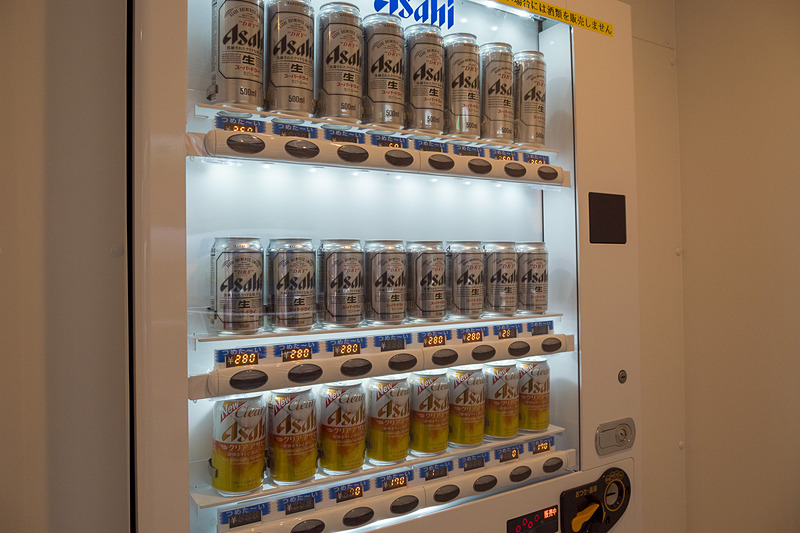 自販機コーナーはデッキ6とデッキ7にそれぞれあり、デッキ6の方が充実している