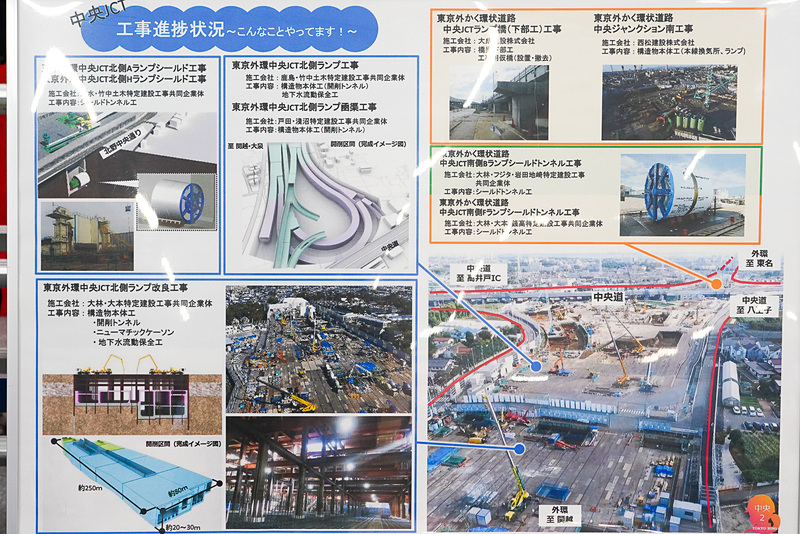 中央道と接続する中央JCTの解説