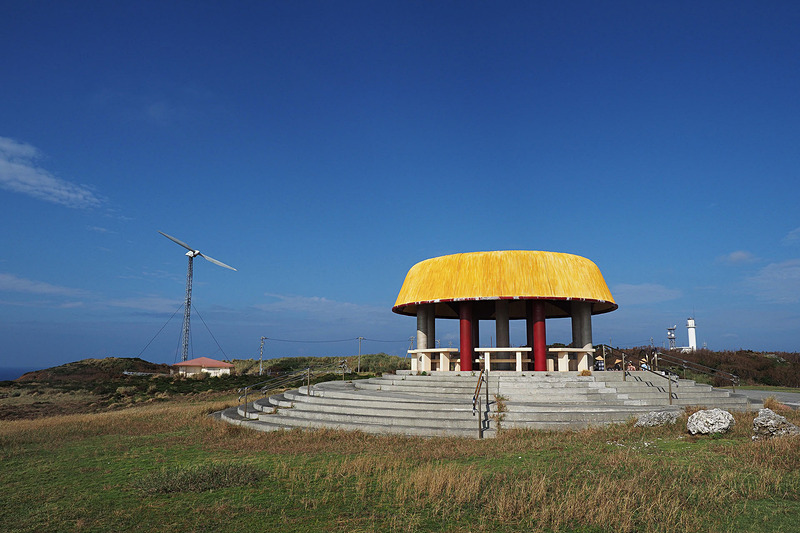 マハラ展望台と風力発電施設