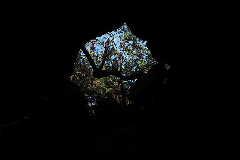 見上げた空とがなんだか不思議な感じ。200年前にここで過ごした僧侶もこんな風景を見たのでしょうか